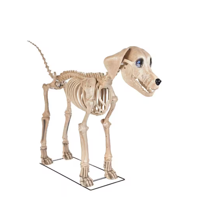 12 ft. Grave & Bones Giant-Sized Skelly with LifeEyesTM LCD Eyes H5