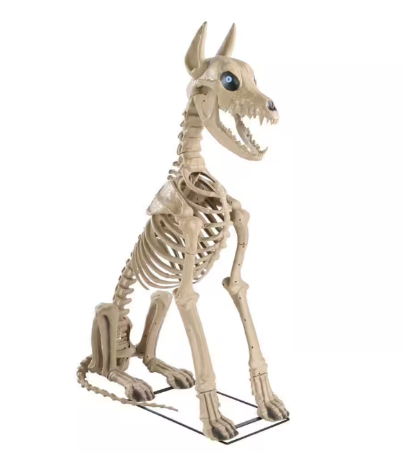 12 ft. Grave & Bones Giant-Sized Skelly with LifeEyesTM LCD Eyes H5