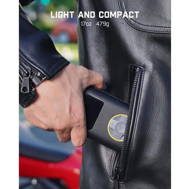 🔥Multifunctional Portable Tire Airpump - Smart ON/OFF Hose Design