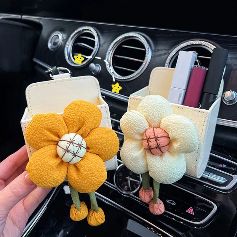 🔥MOTHER'S DAY SALE - Car Vent Organizer Flower Case