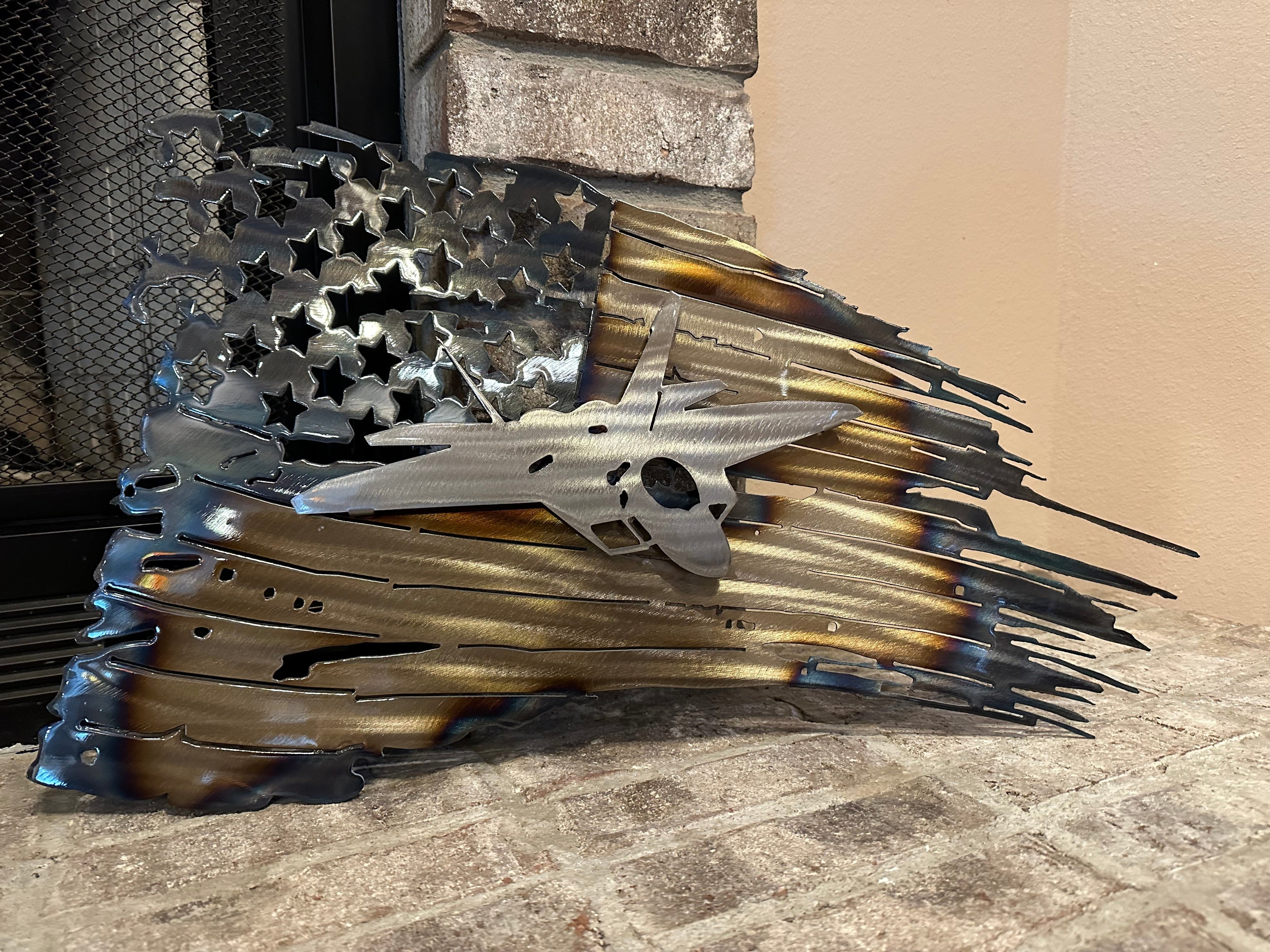 Tattered American Flag - F-22 Raptor Edition