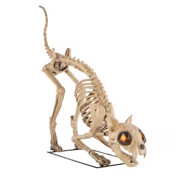 12 ft. Grave & Bones Giant-Sized Skelly with LifeEyesTM LCD Eyes H5