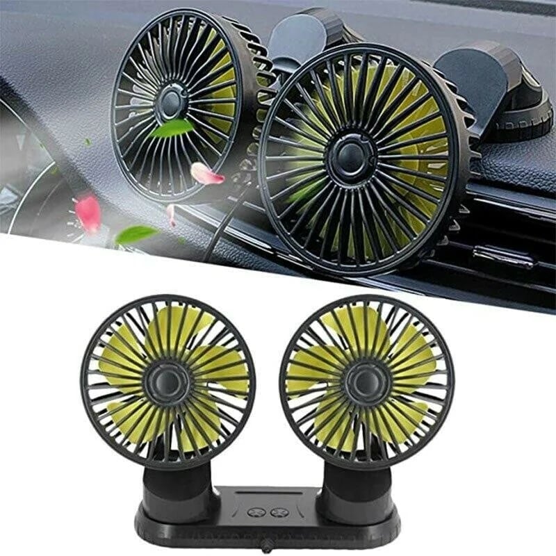 🎁Car Essentials✨Double Cooling Car Fan