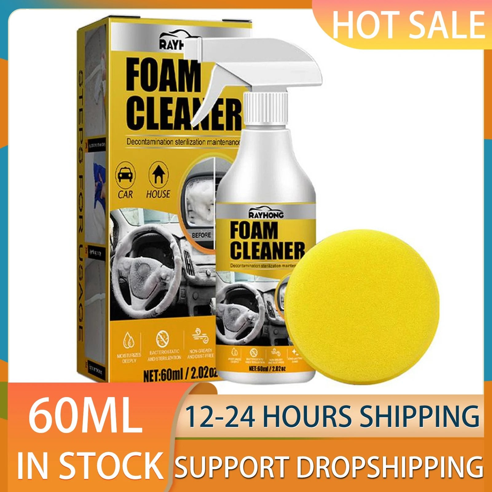🔥Multi-Purpose Foam Cleaner
