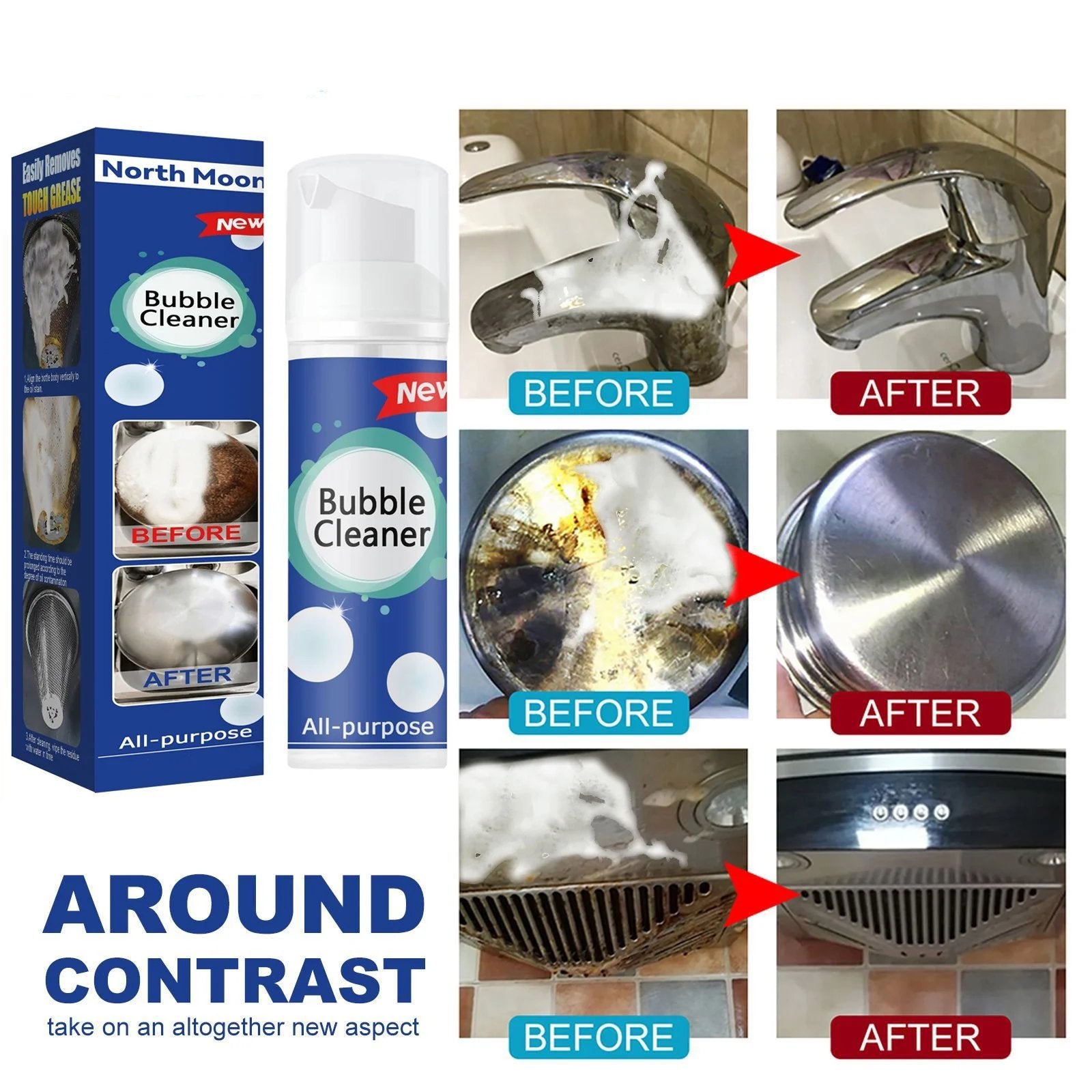 💥New Upgraded Home and Car Multifunctional Powerful Foam Cleaning Kit