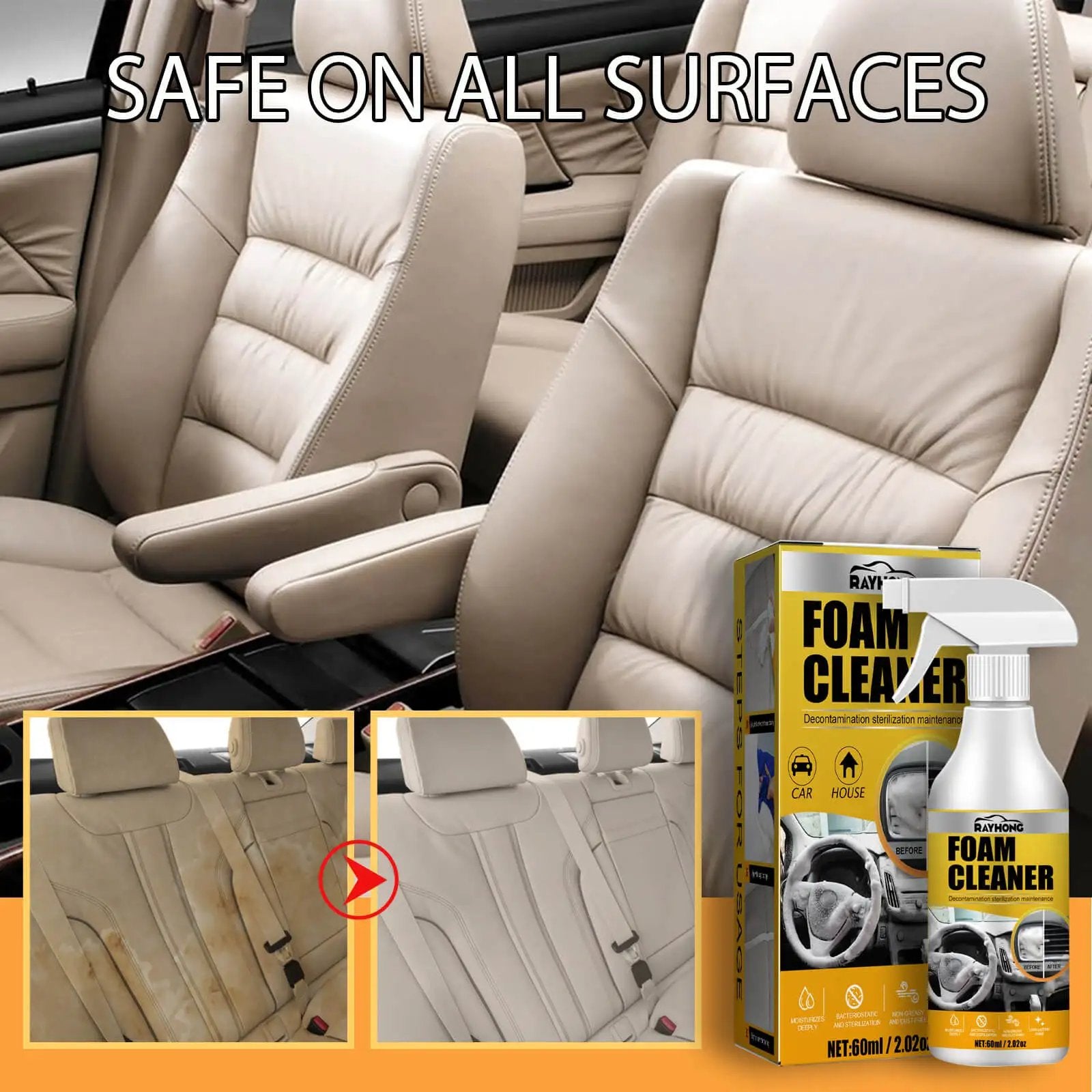 🔥Multi-Purpose Foam Cleaner