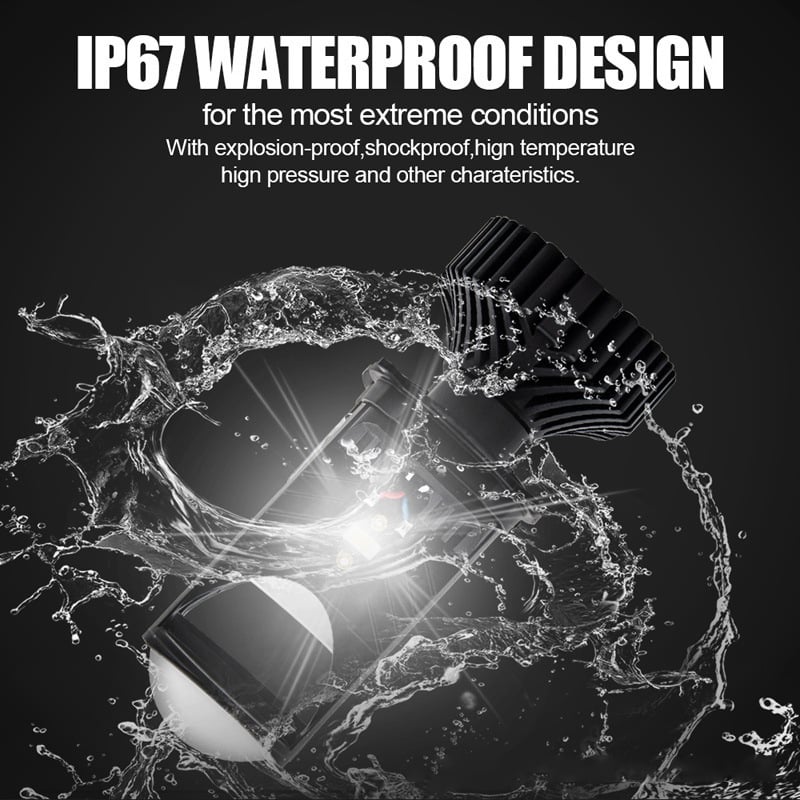 H4 Integrated high and low beam LED headlight (2PCS)