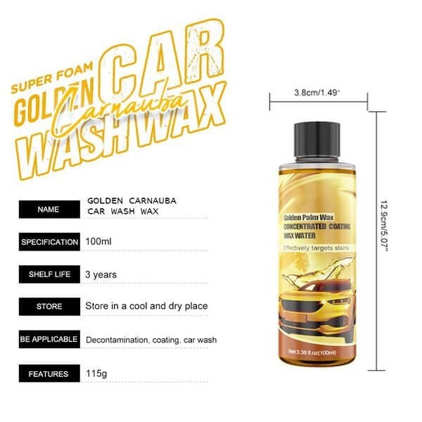 (✨Car Essentials✨)Golden Carnauba Car Wash Wax