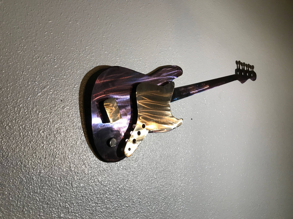 Bass Guitar | Metal Art | Metal Wall Art