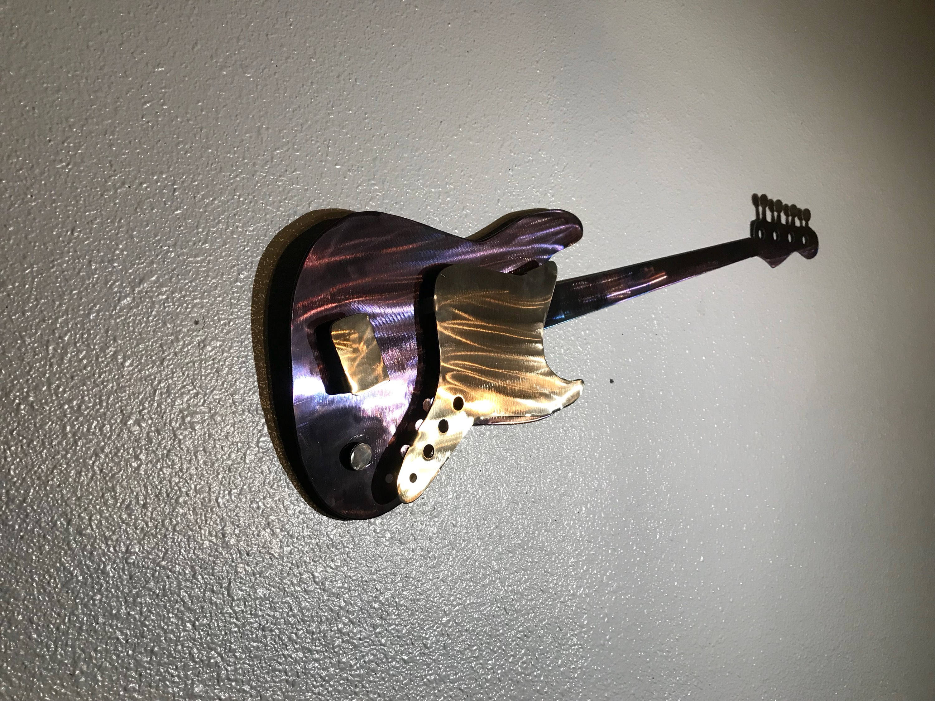 Bass Guitar | Metal Art | Metal Wall Art