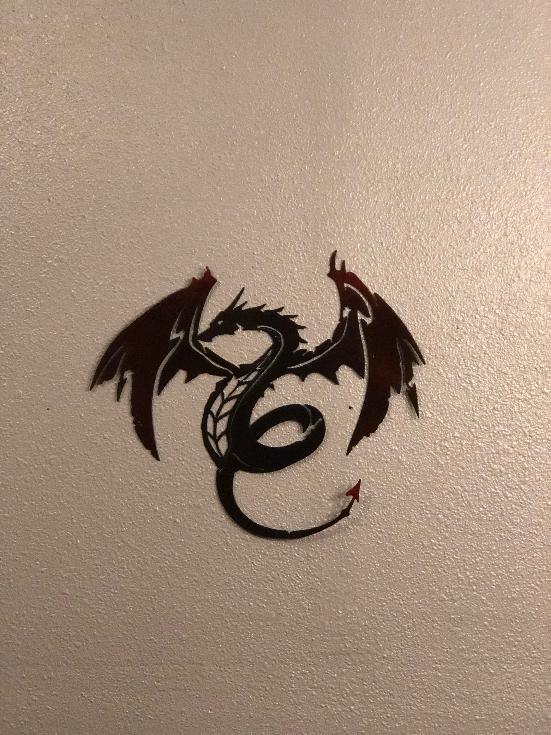 Metal Dragon Decor