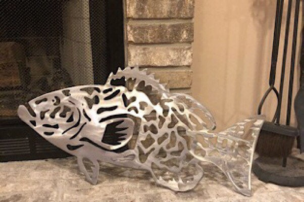 Grouper Metal Wall Decor