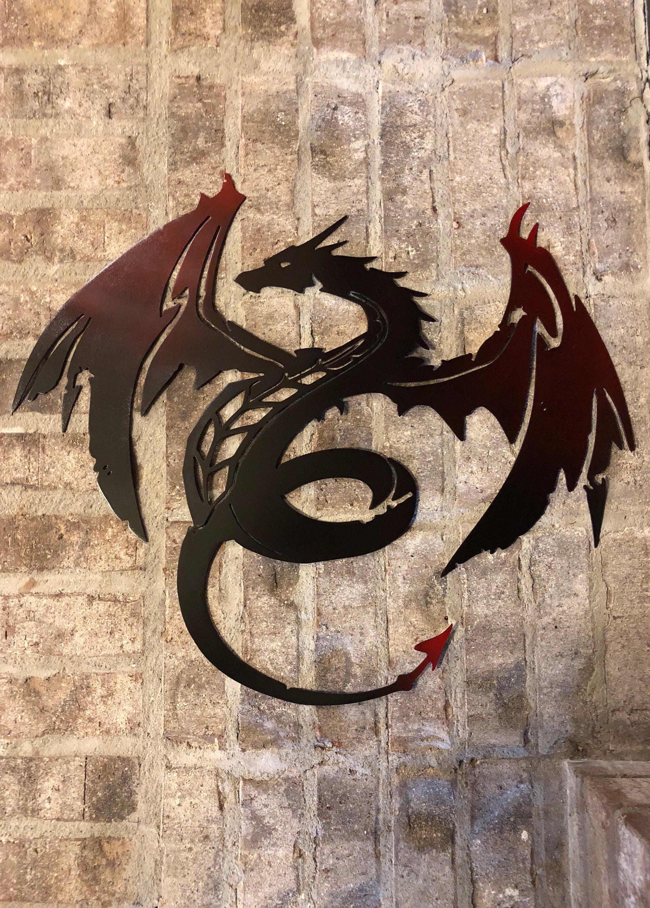 Metal Dragon Decor