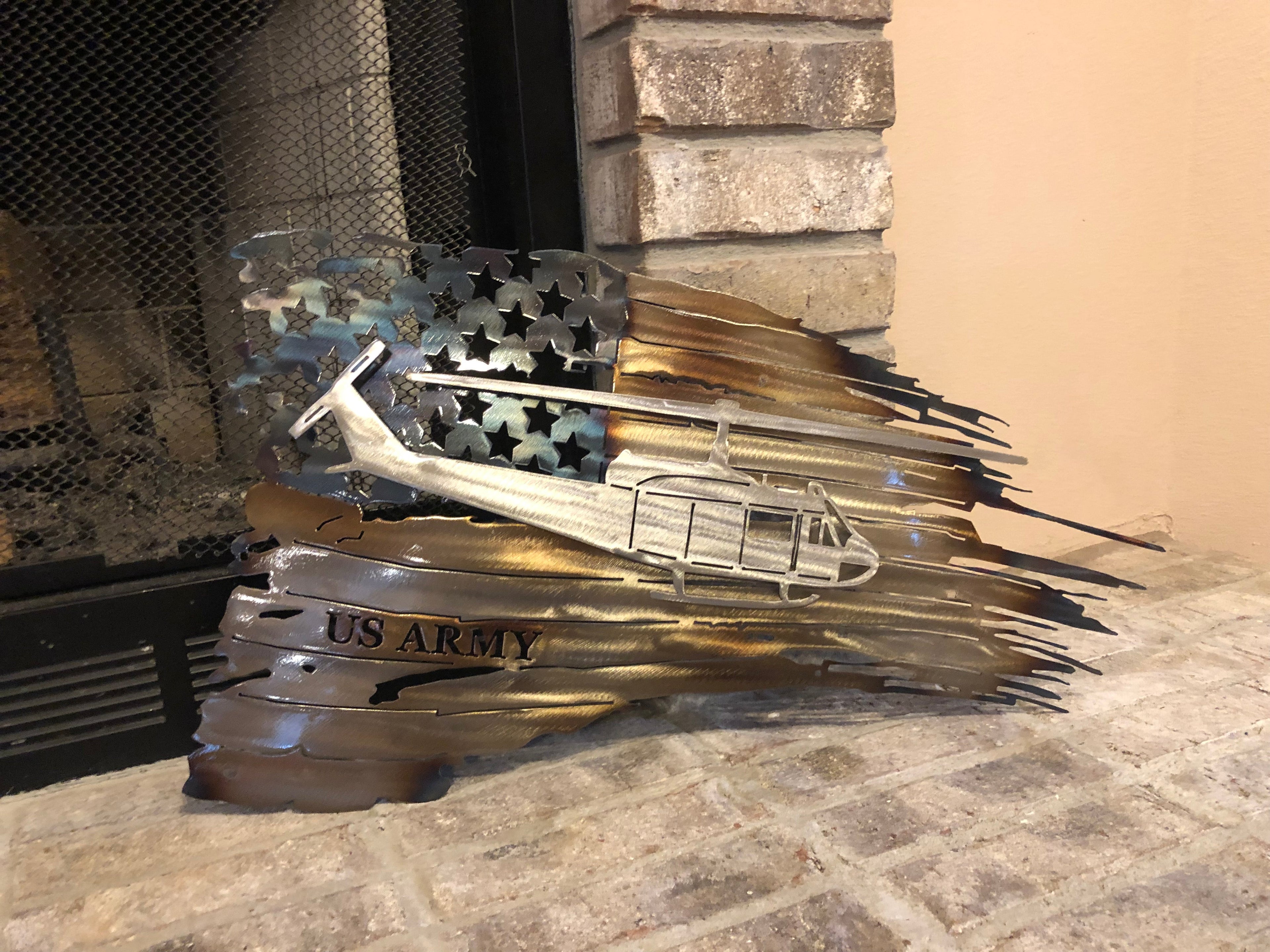 Tattered American Flag - Huey Edition