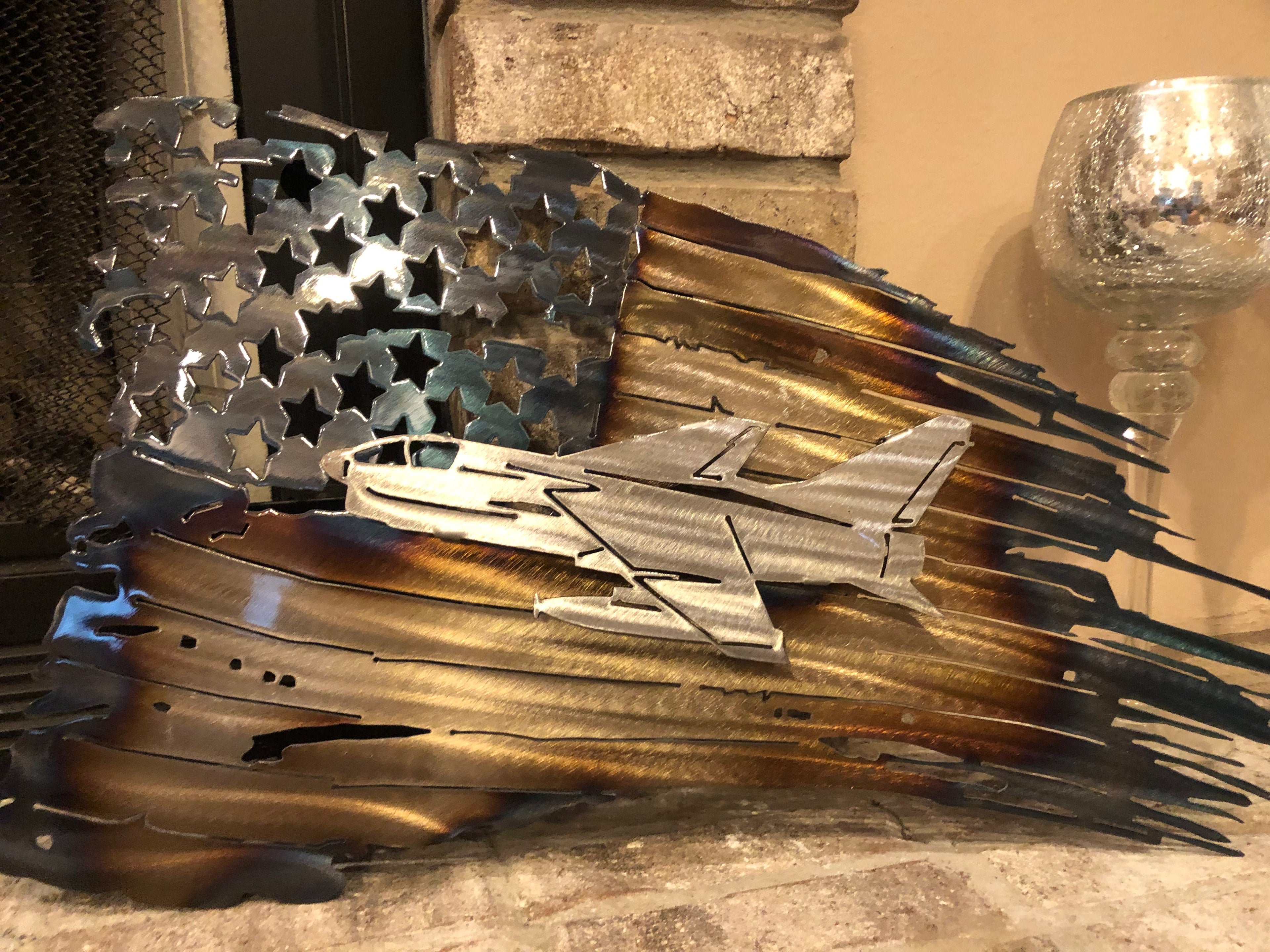Tattered American Flag - Navy Corsair A7 Edition