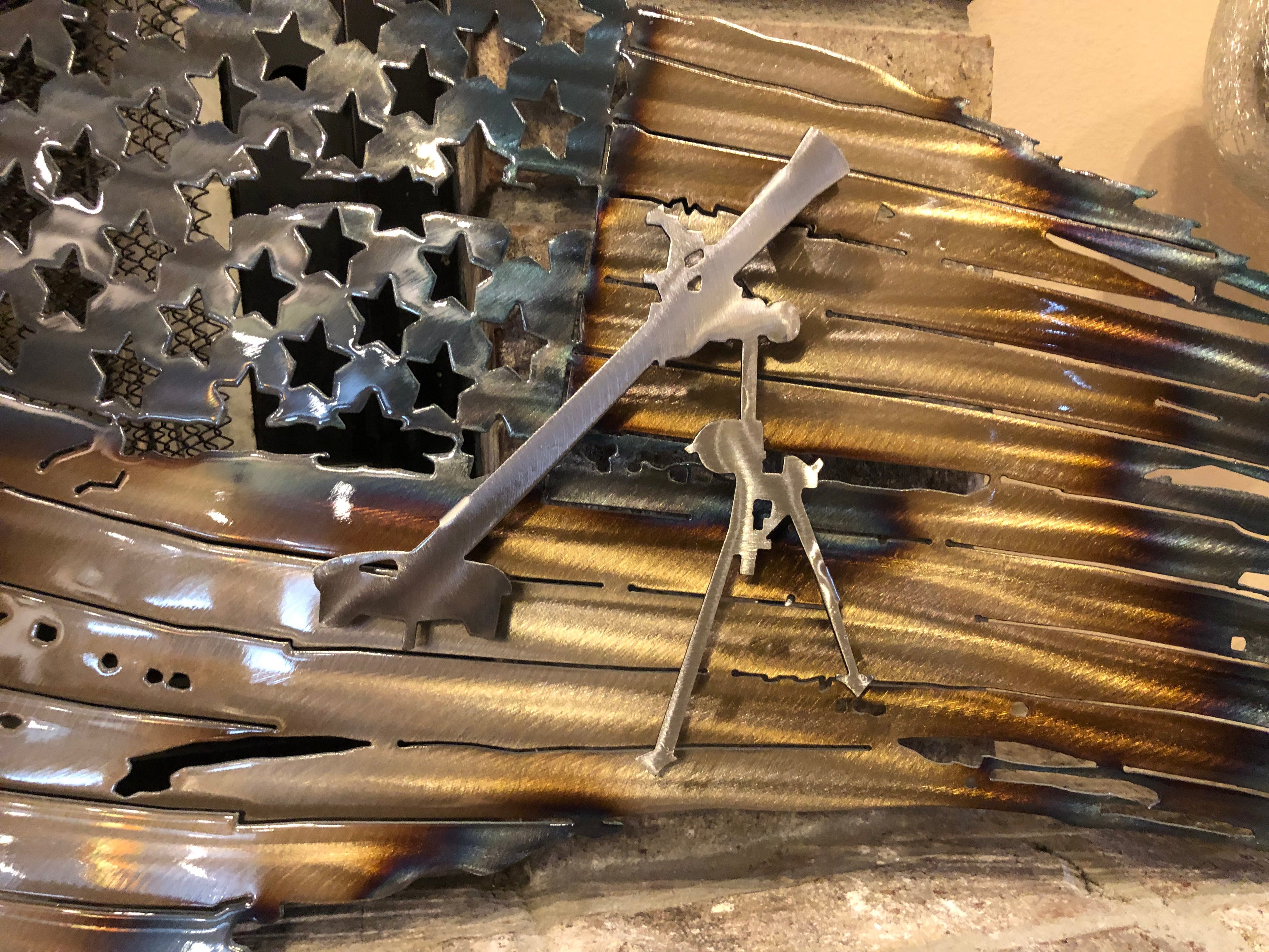 Tattered American Flag - 81MM Mortar Edition