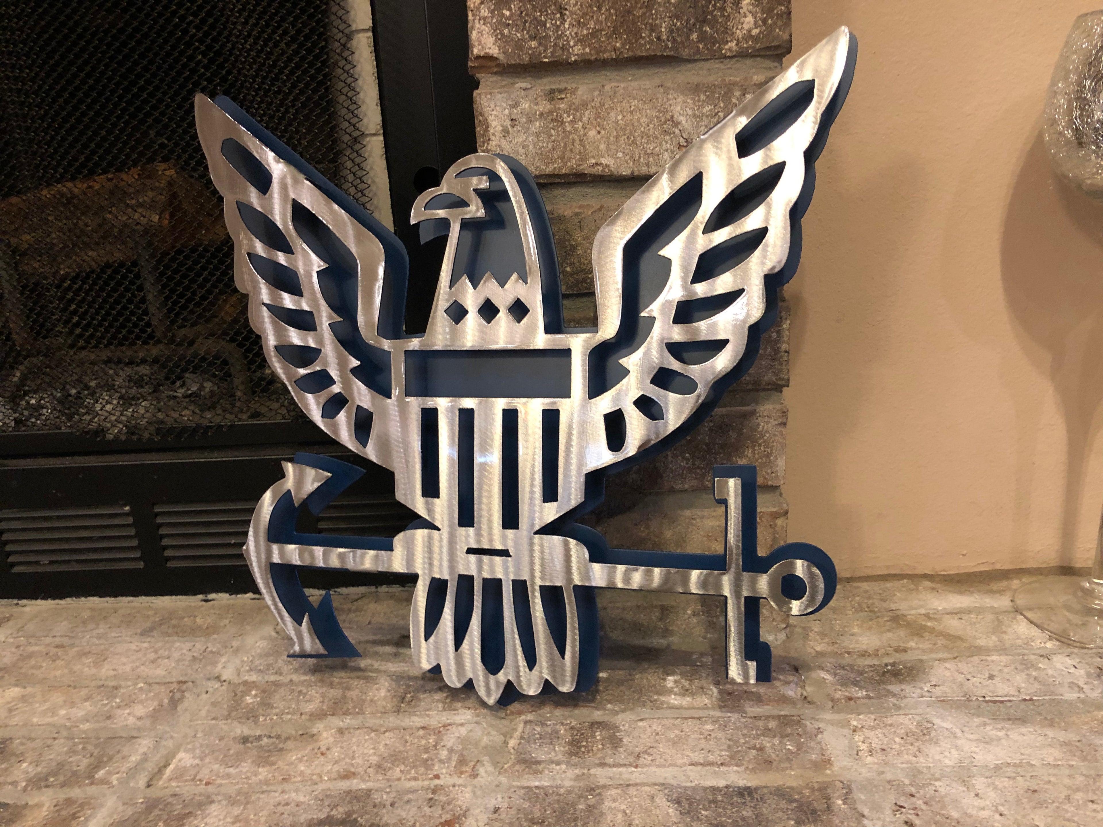 Navy | Navy Logo | Metal Art | Military