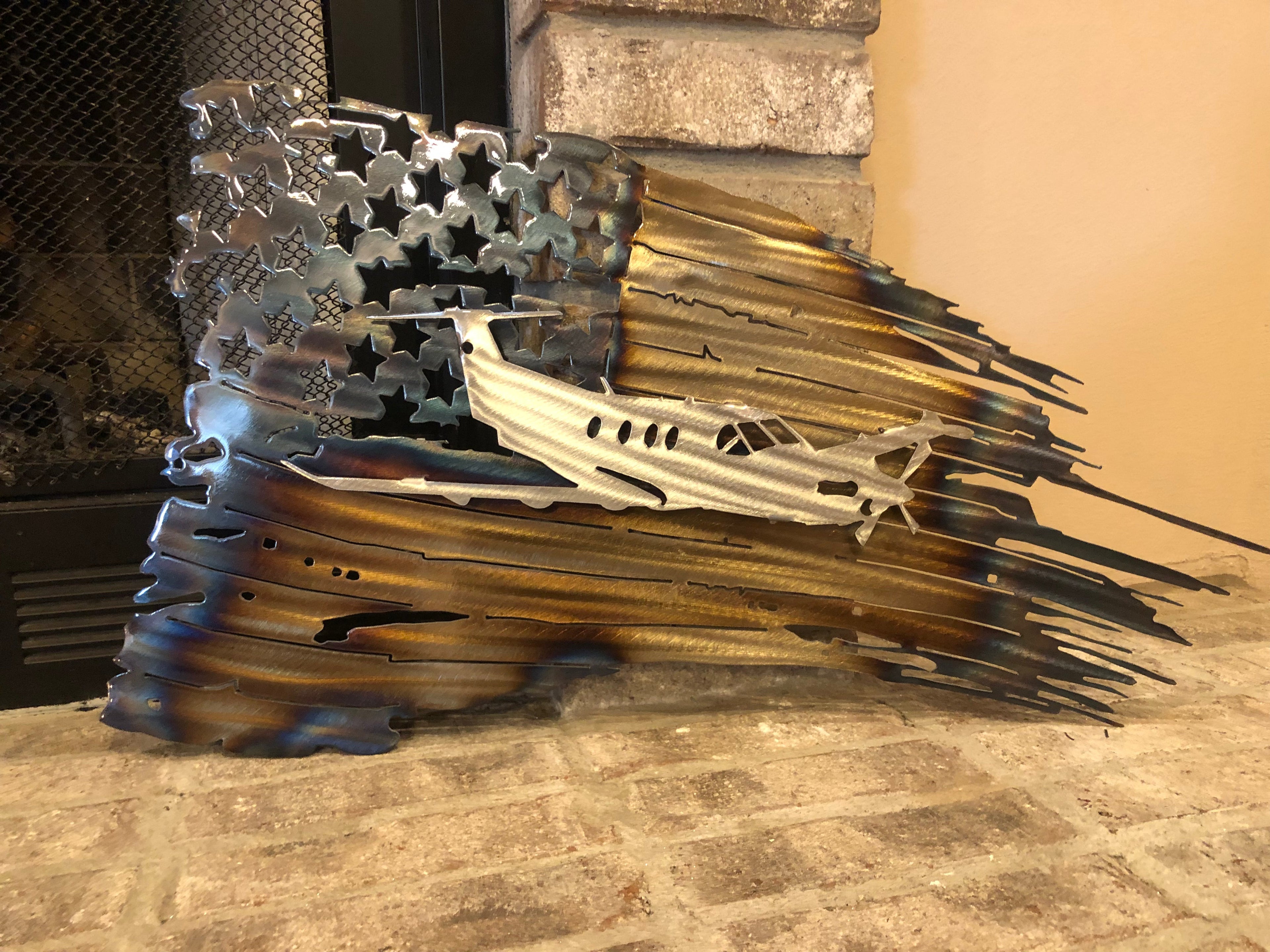 Tattered American Flag - U-28 Aircraft Edition