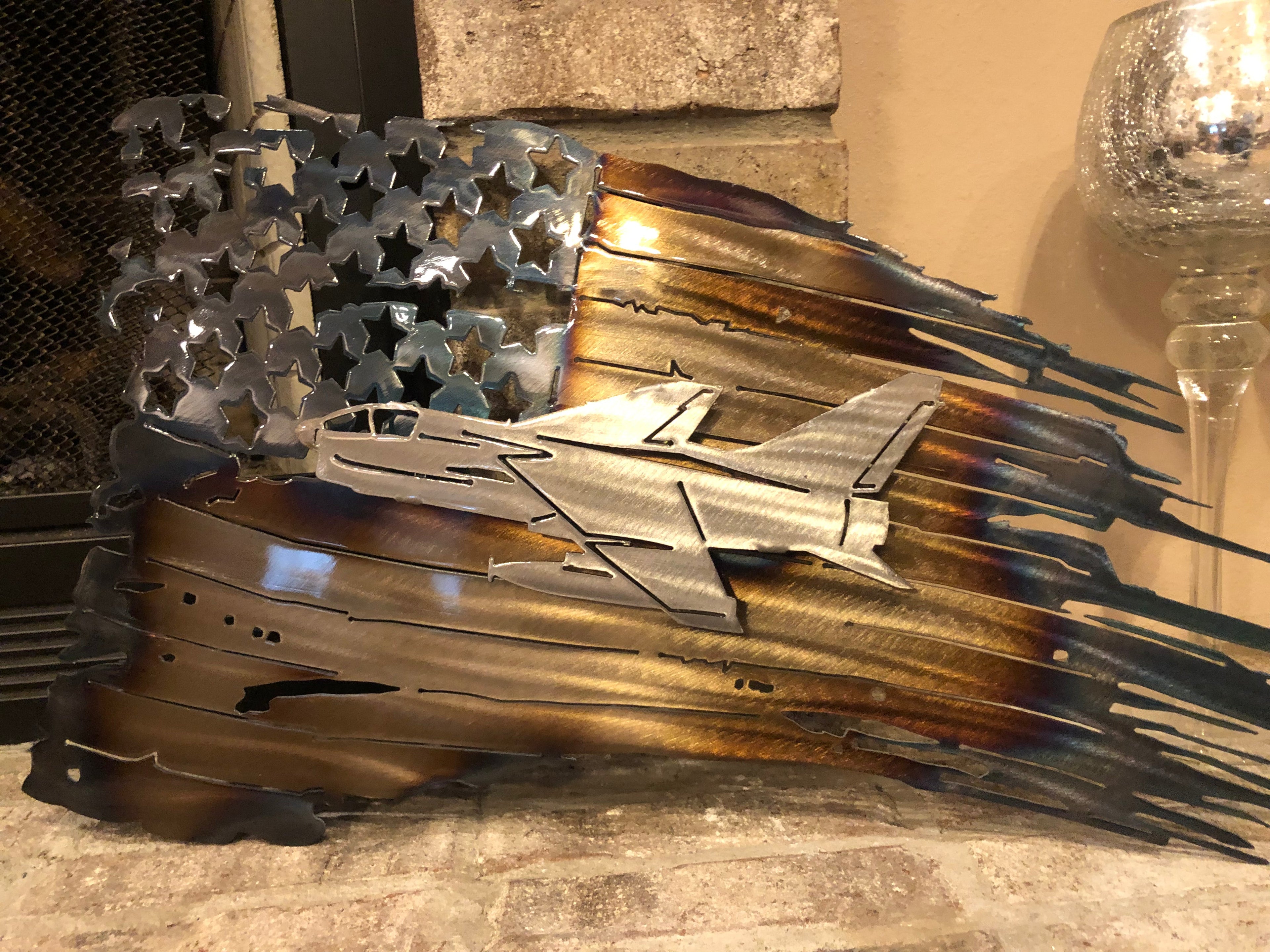 Tattered American Flag - Navy Corsair A7 Edition