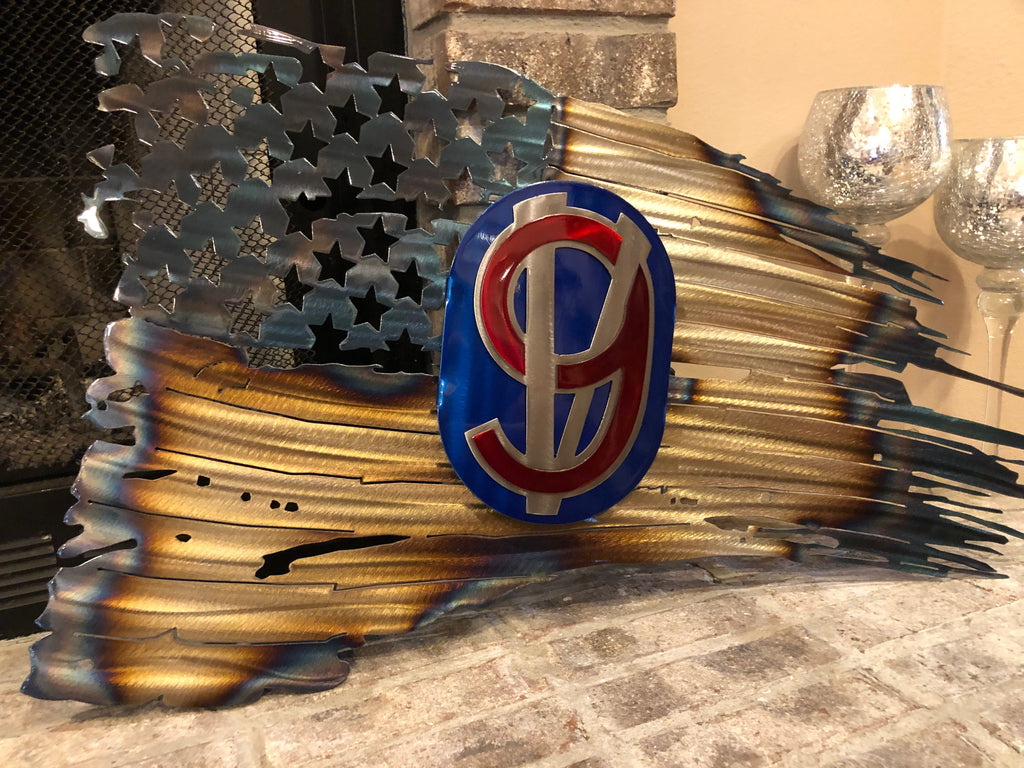 Tattered American Flag - 95th Infantry Division Edition