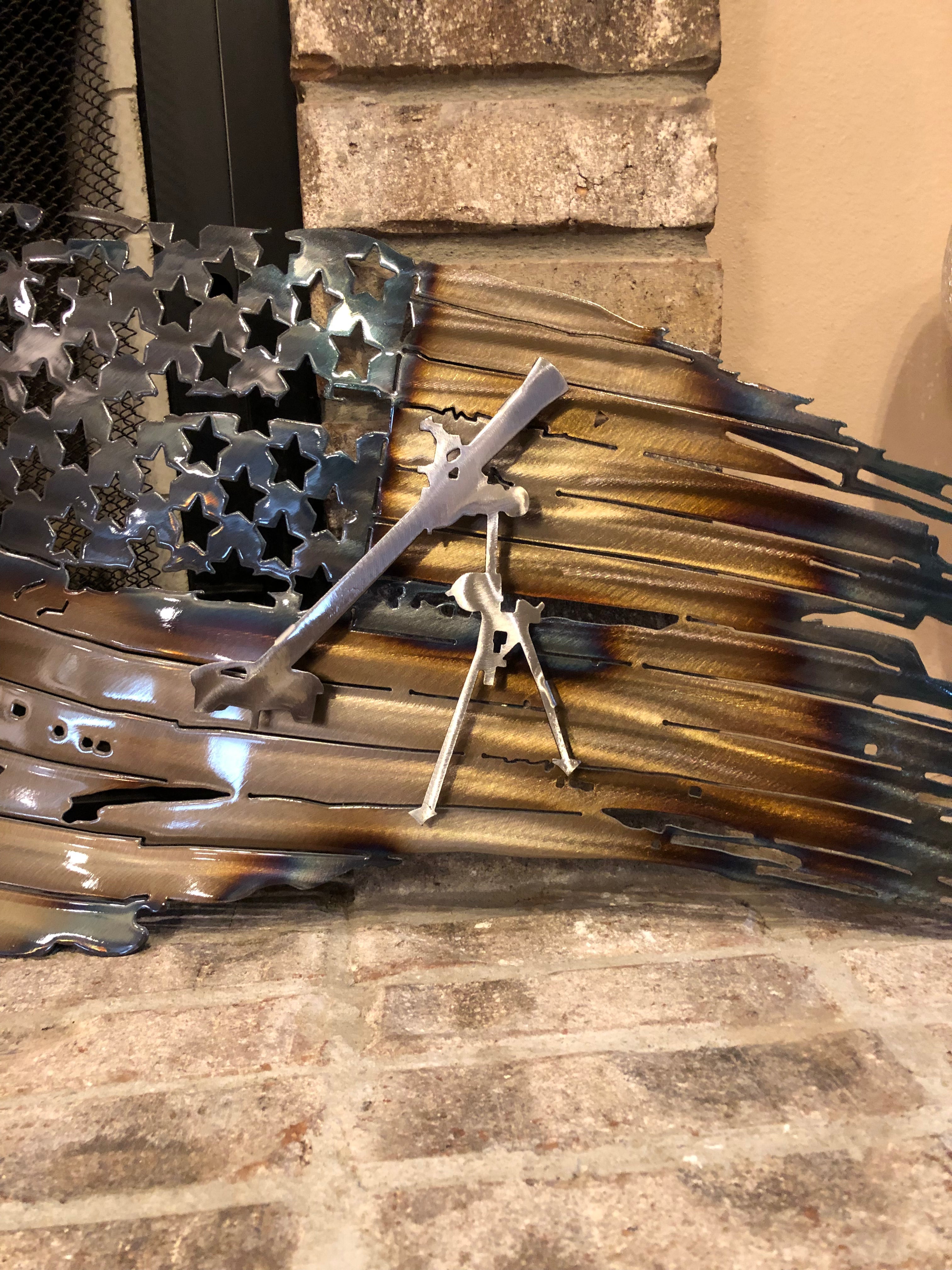 Tattered American Flag - 81MM Mortar Edition