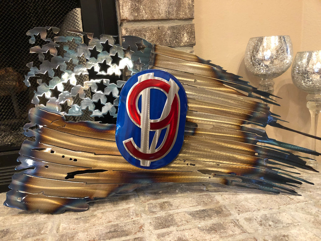 Tattered American Flag - 95th Infantry Division Edition