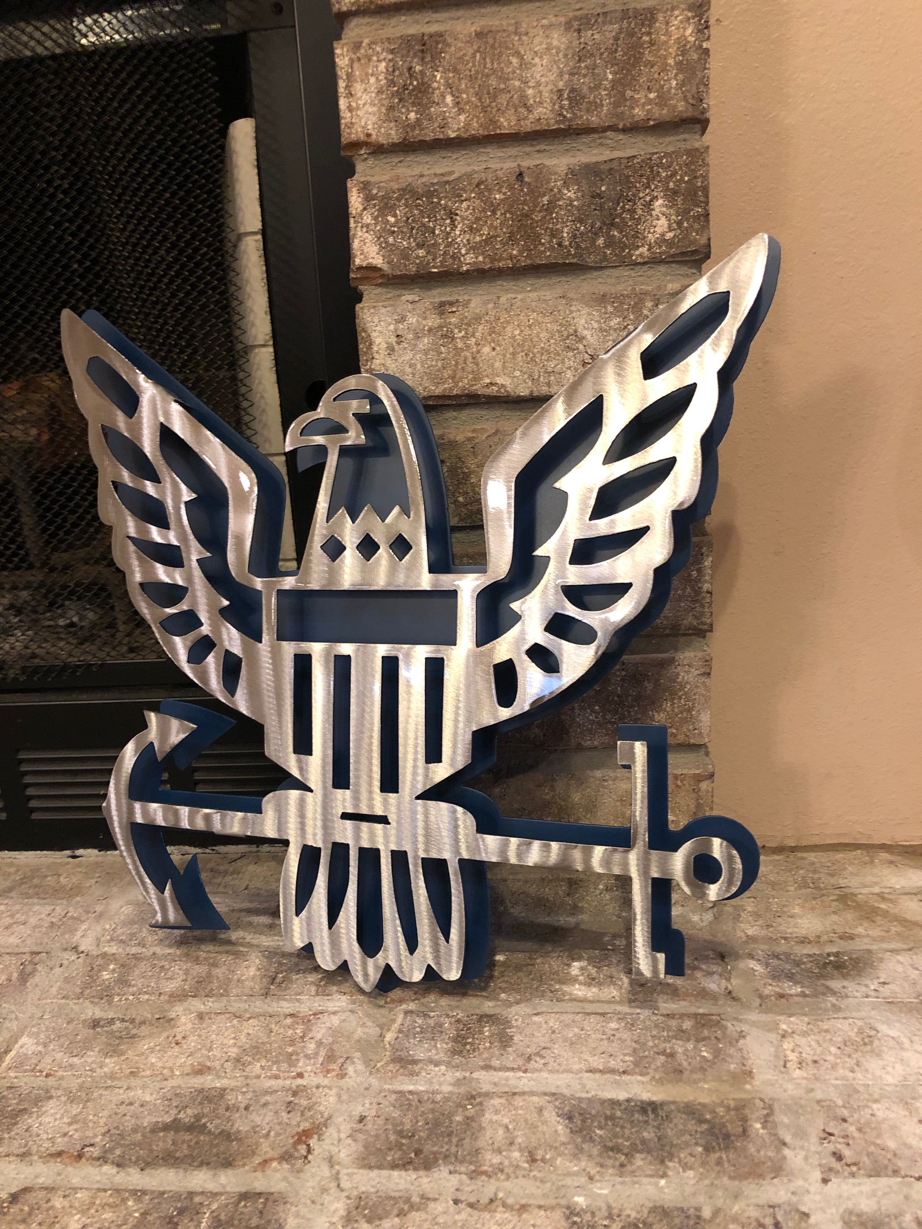 Navy | Navy Logo | Metal Art | Military
